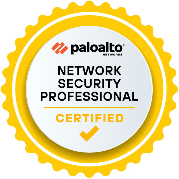 Network Security Professional &mdash; Palo Alto Networks certified
